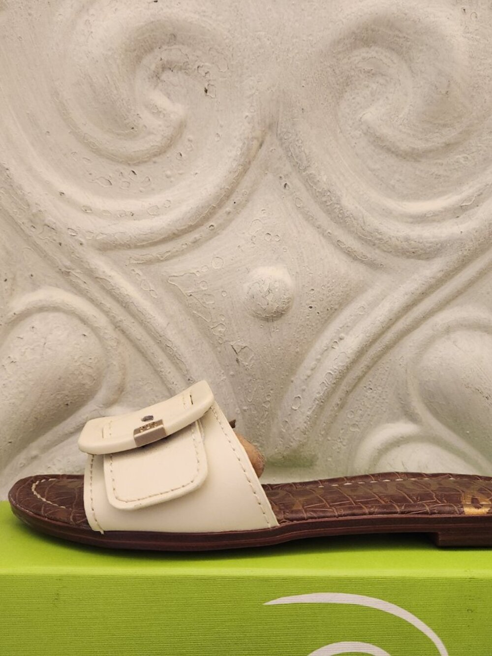 Sam Edelman "Gaige" Ivory Leather Sandals. NIB. Size: various - Picture 2 of 11